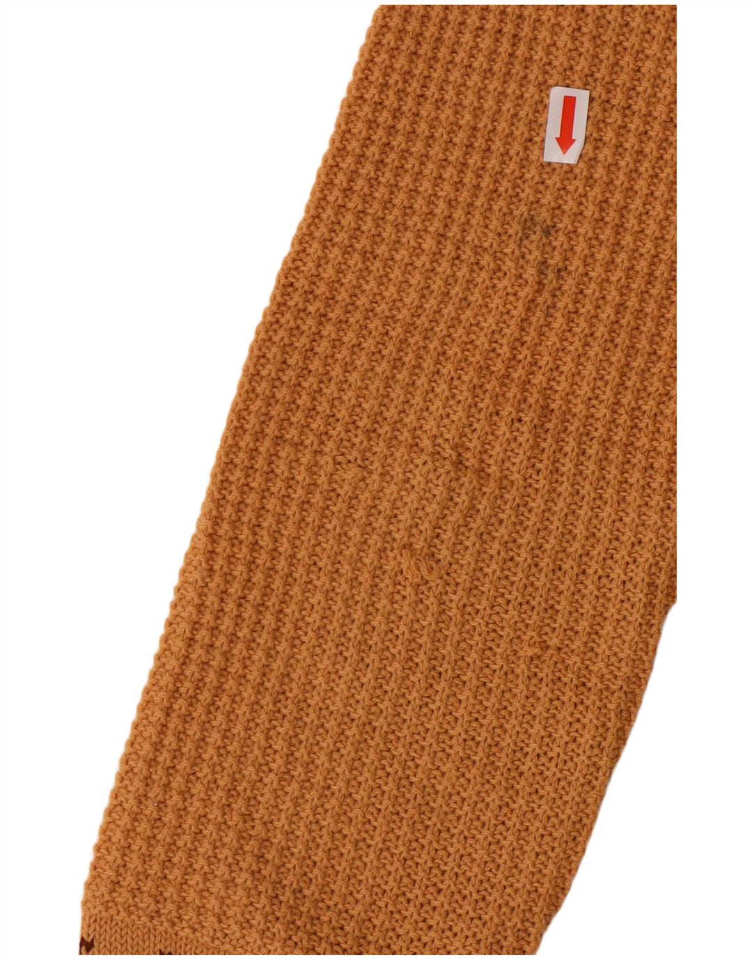 VINTAGE Pulover cu decolteu în V pentru femei UK 10 Small Brown Geometric