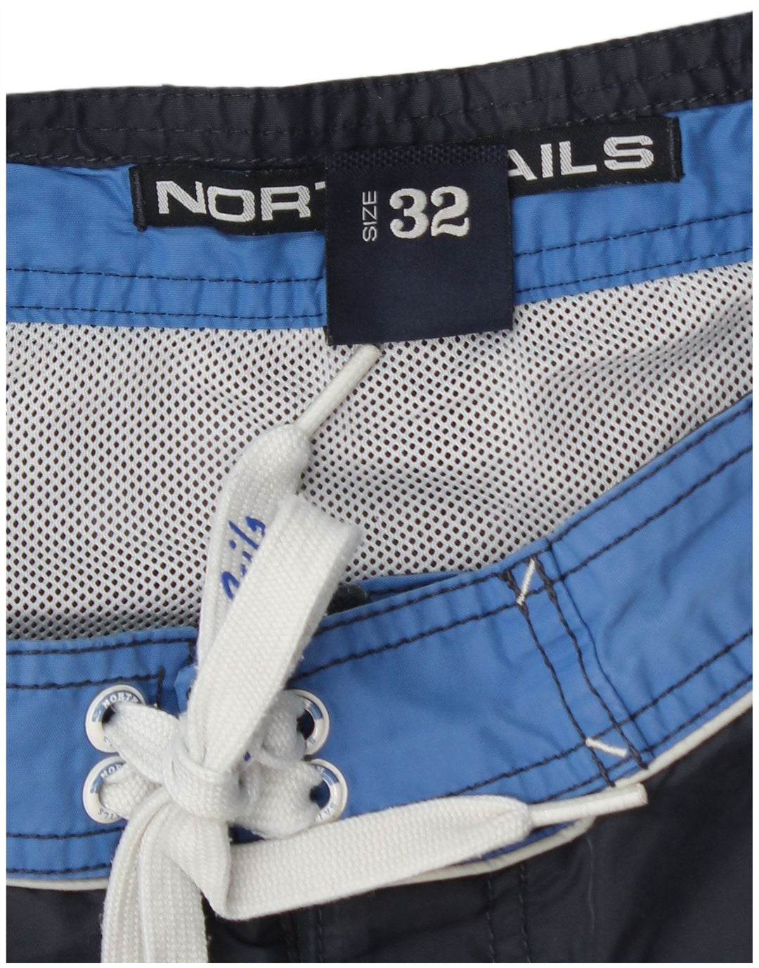 Pantaloni scurți de înot North Sails pentru bărbați, albastru mediu, poliamidă color bloc