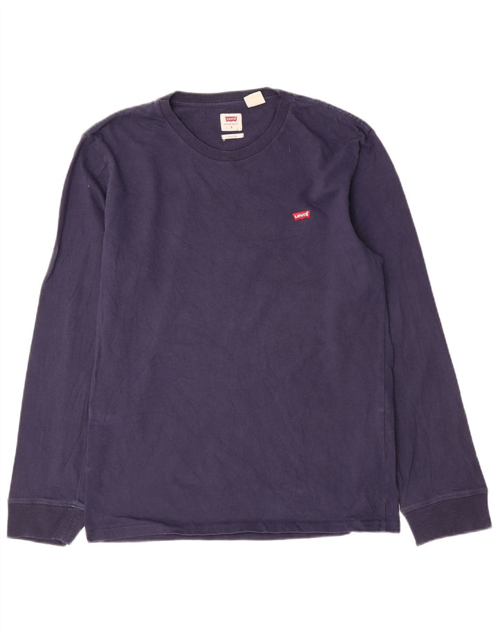 Top cu mânecă lungă pentru bărbați Levi's, cu ajustare standard, din bumbac, albastru bleumarin