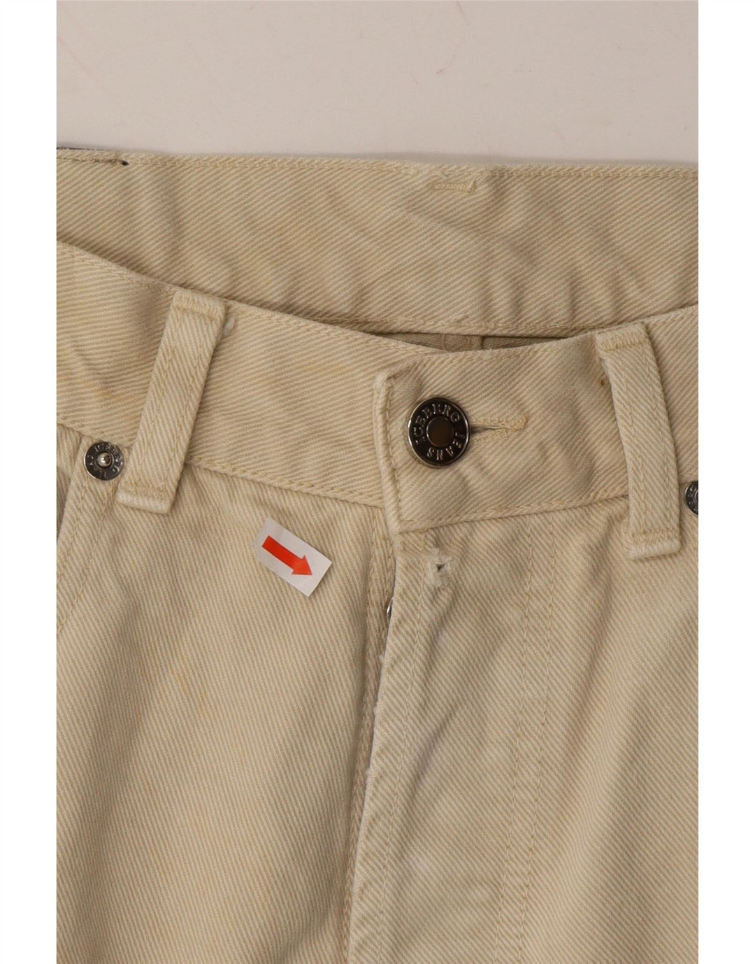 ICEBERG Mens Cropped Jeans W33 L24 Beige Cotton Vintage Iceberg and Second-Hand Iceberg from Messina Hembry 