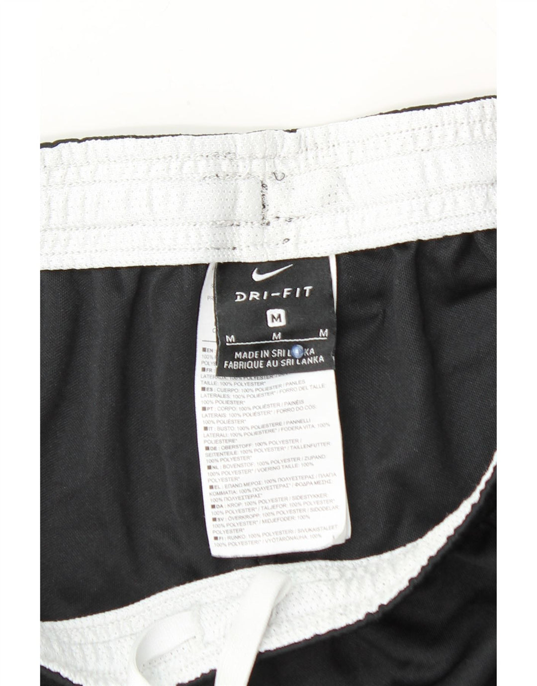 NIKE Mens Dri Fit Sport Shorts Medium  Black Colourblock Polyester