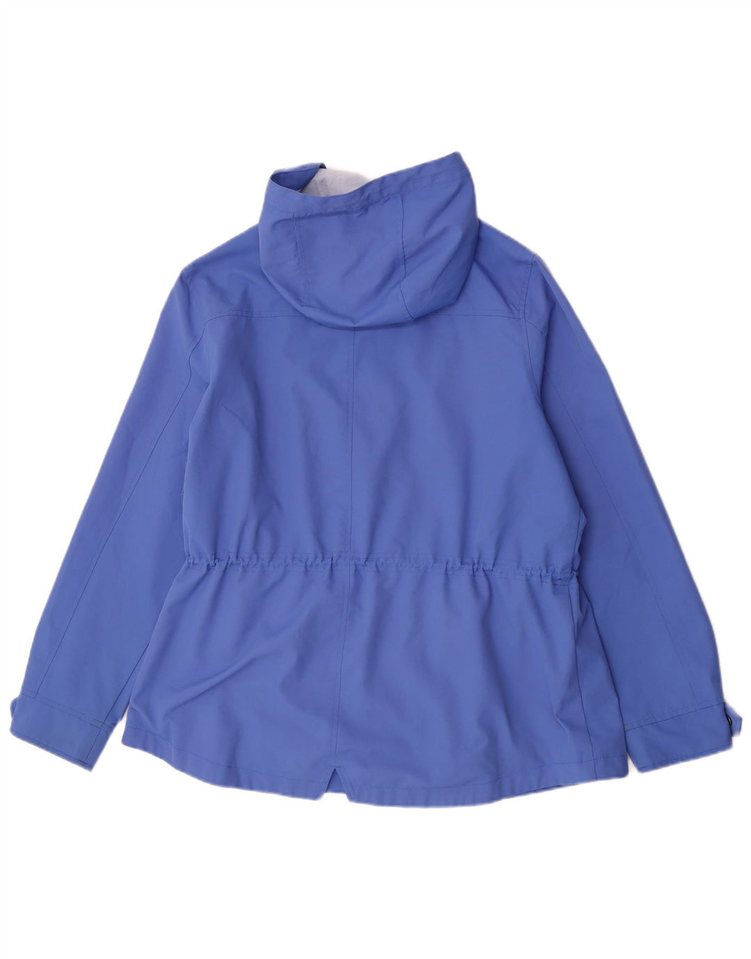 Crew Clothing Jachetă de ploaie cu glugă pentru femei UK 16 Poliester albastru mare