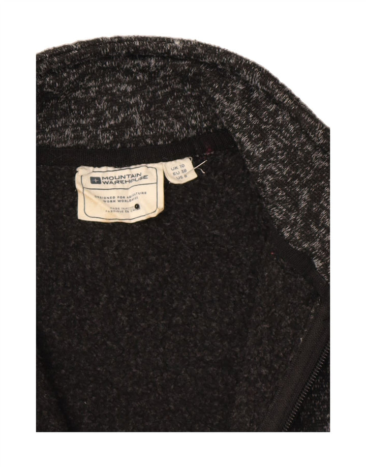 MOUNTAIN WAREHOUSE Womens Tracksuit Top Jacket UK 10 Small Black Flecked Vintage Mountain Warehouse and Second-Hand Mountain Warehouse from Messina Hembry 