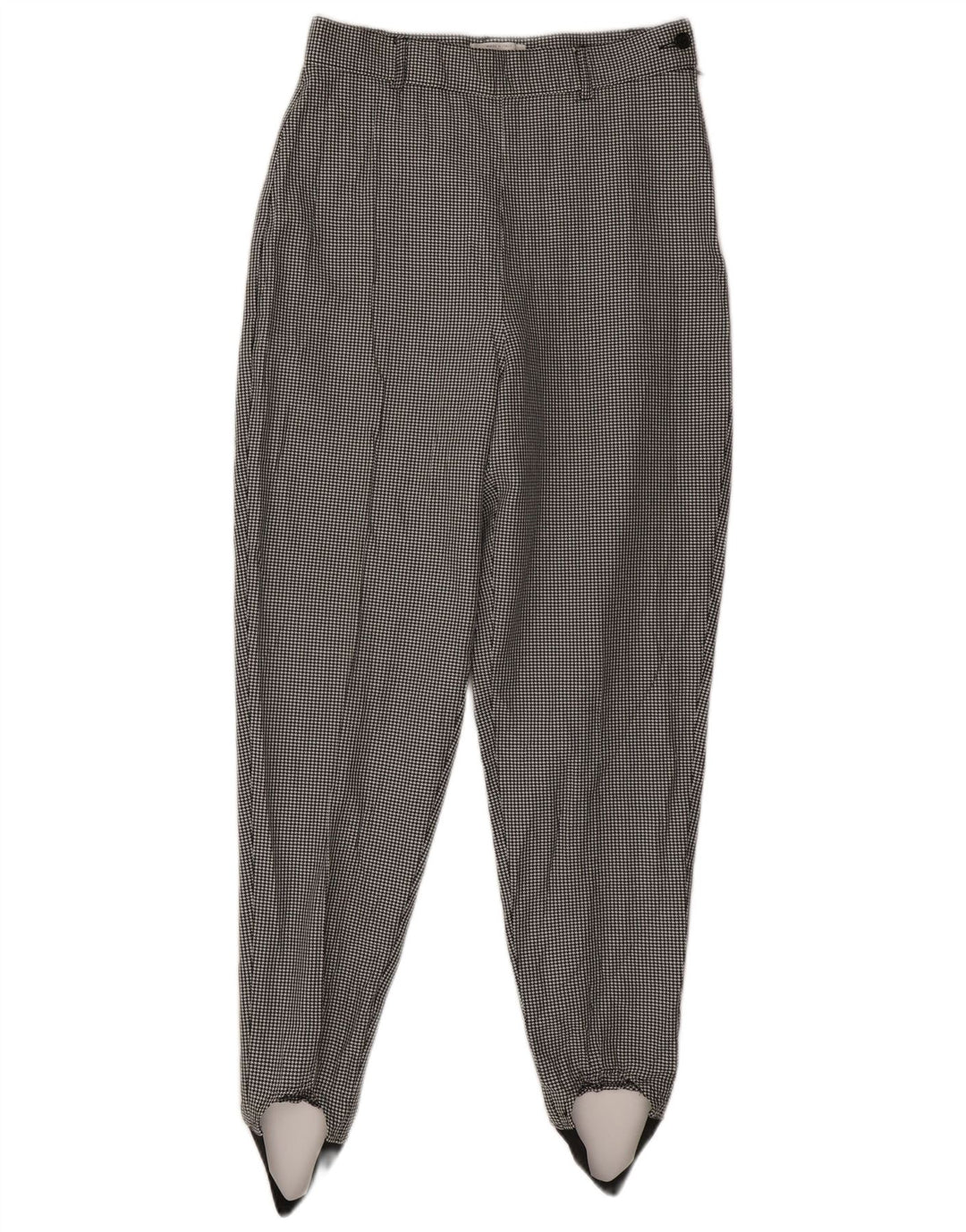 Pantaloni casual Benetton pentru femei IT 44 Medium W28 L30 Black Houndstooth