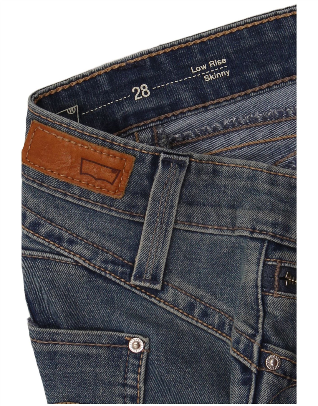 Blugi skinny cu talie joasă LEVI'S L28 L28 Albastru
