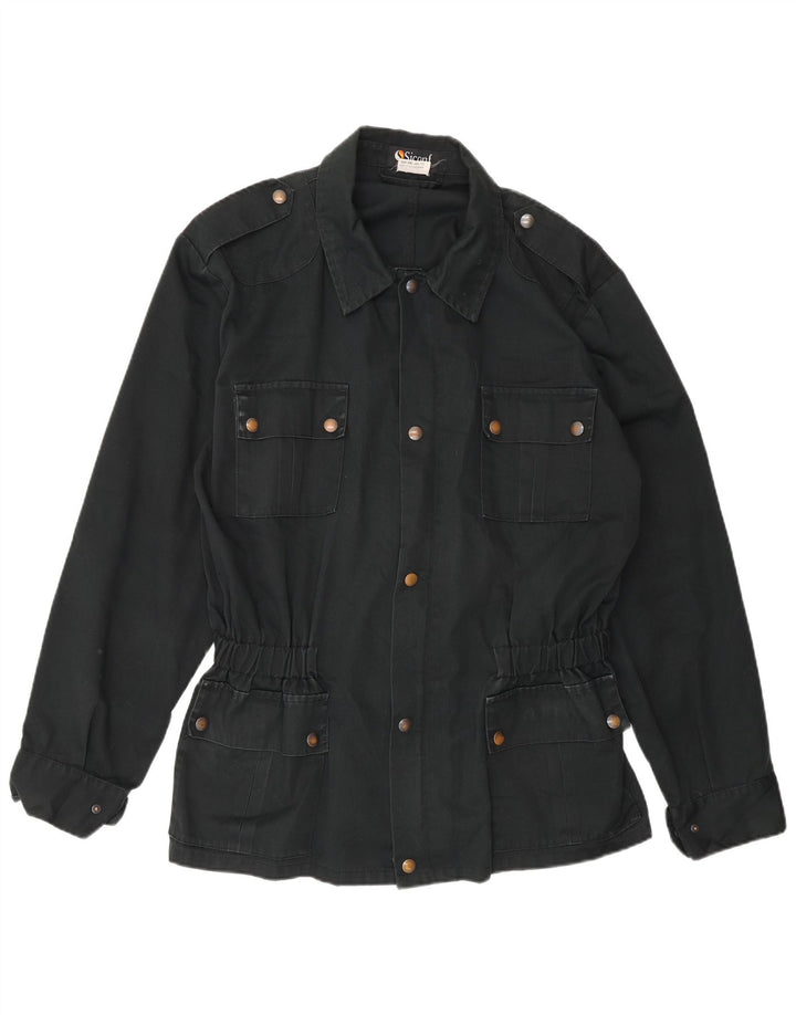Jachetă militară vintage pentru bărbați IT 54 2XL poliester negru
