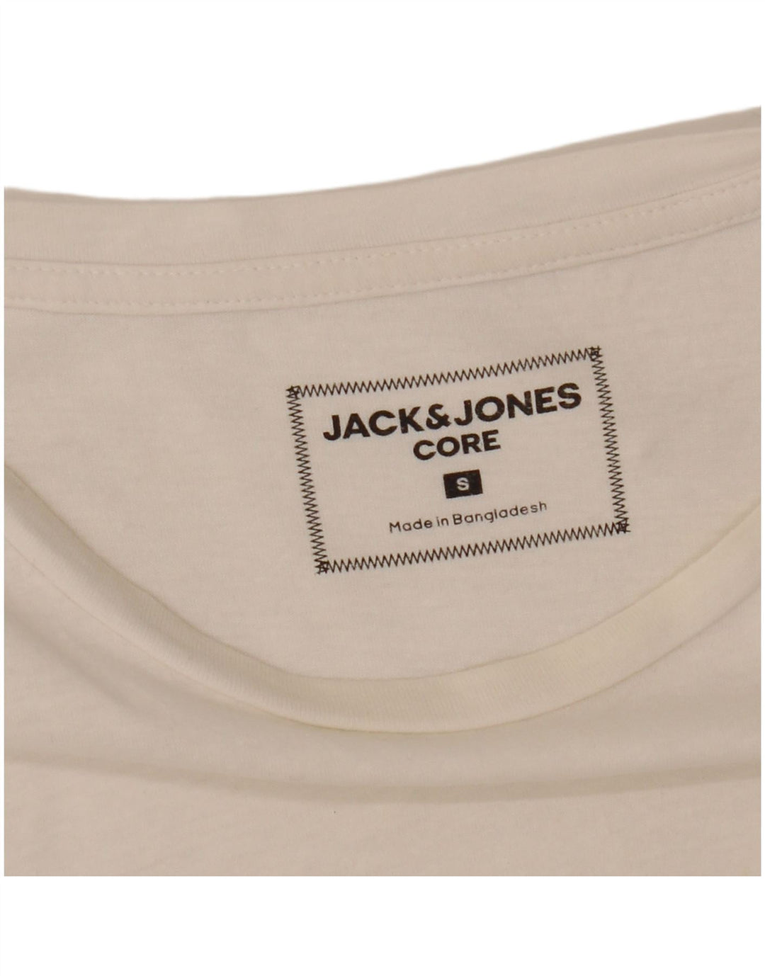 JACK & JONES Tricou grafic Core pentru bărbați Top mic alb