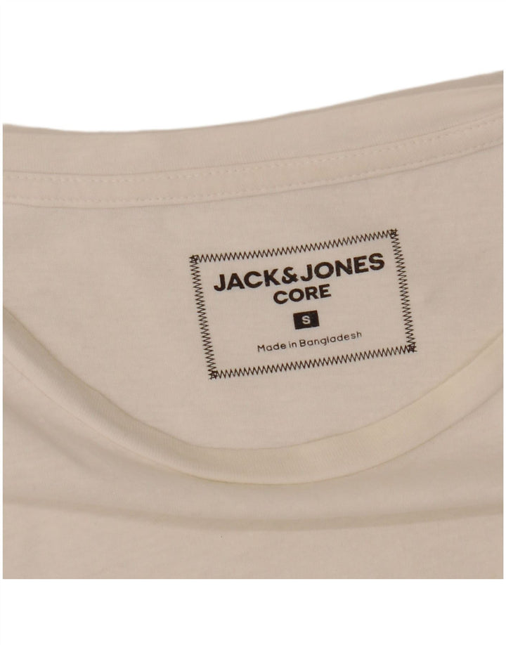 JACK & JONES Tricou grafic Core pentru bărbați Top mic alb
