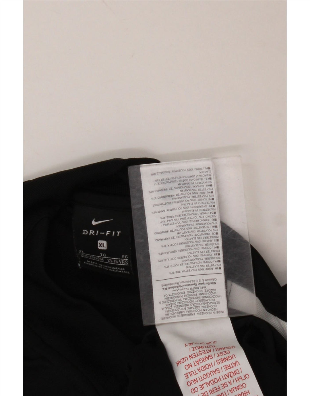 Jachetă de trening NIKE Dri Fit pentru băieți 13-14 ani XL, negru, color block