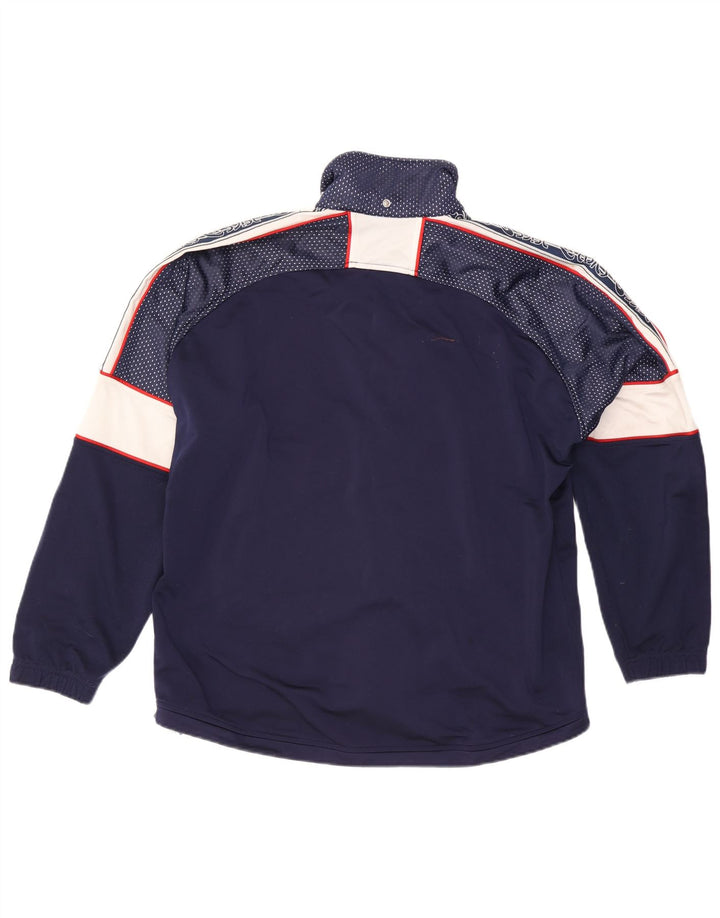 Jachetă de trening pentru bărbați Asics UK 40, mare, albastru, poliester color bloc