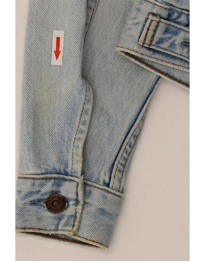 Jachetă Levi's Crop Denim UK 10 Small Blue Bumbac