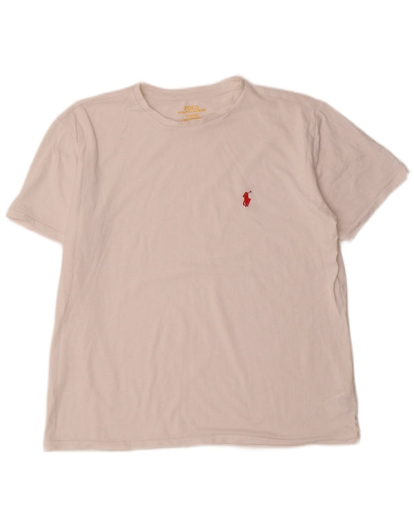 Tricou Polo Ralph Lauren pentru bărbați Top Medium White Bumbac