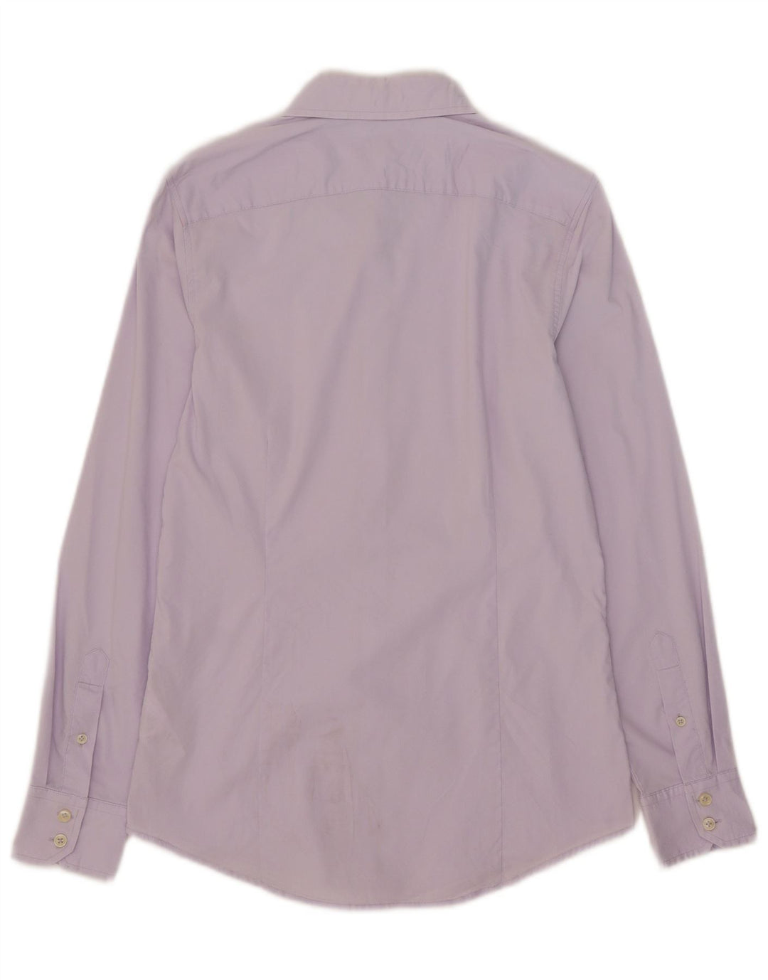 Cămașă Benetton pentru bărbați din bumbac violet mediu