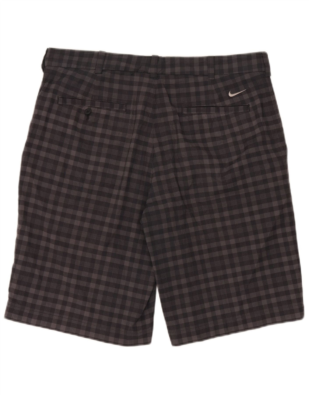 Pantaloni scurți chino Dri Fit Nike pentru bărbați W34, poliester mare, gri vichy
