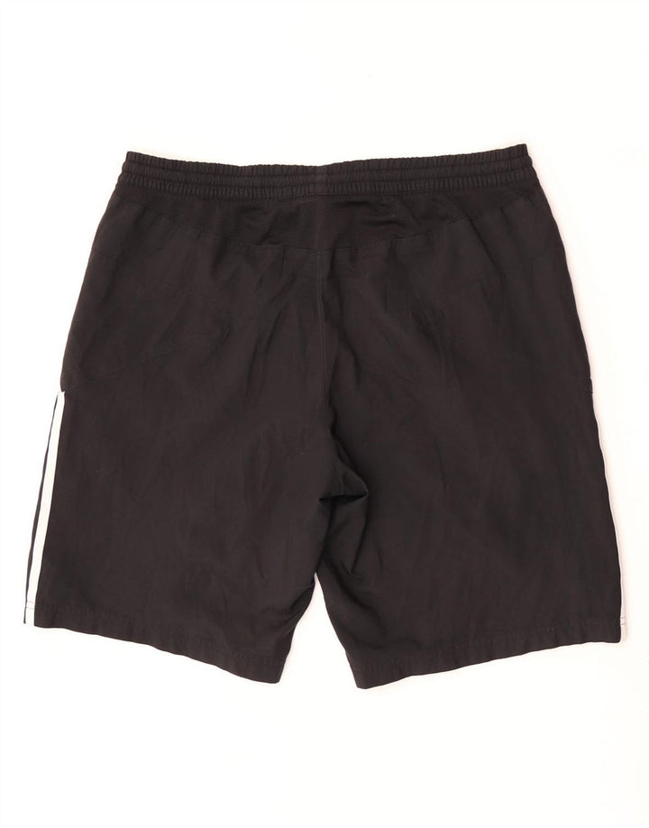 Pantaloni scurți sport pentru bărbați Adidas, mari, negru, poliester color bloc