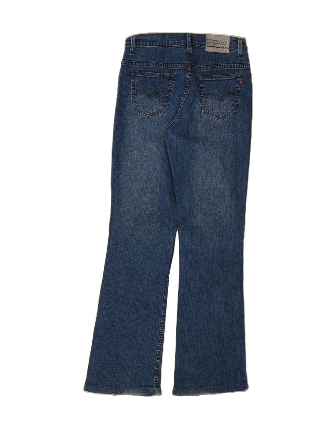 VINTAGE Womens Bootcut Jeans W30 L30 Blue Cotton Vintage Vintage and Second-Hand Vintage from Messina Hembry 