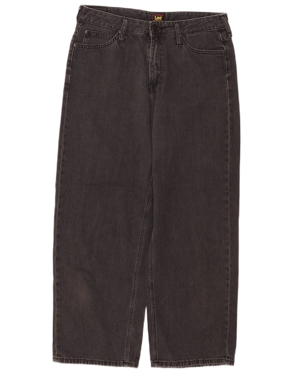 Blugi largi Lee pentru femei cu talie înaltă L30 L25 negri