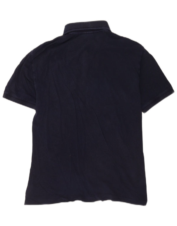 Tricou polo Napapijri Geographic pentru bărbați Mic bleumarin