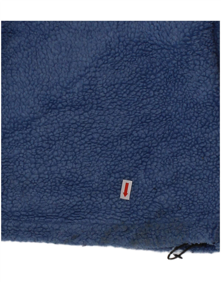 NAPAPIJRI Pulover pentru băieți, cu grafic, cu fermoar și decolteu, 3-4 ani, poliester, albastru