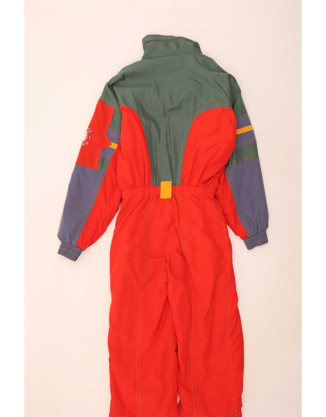 Ninety Eight Salopetă de schi pentru bărbați UK 40 Medium Red Colorblock Poliester