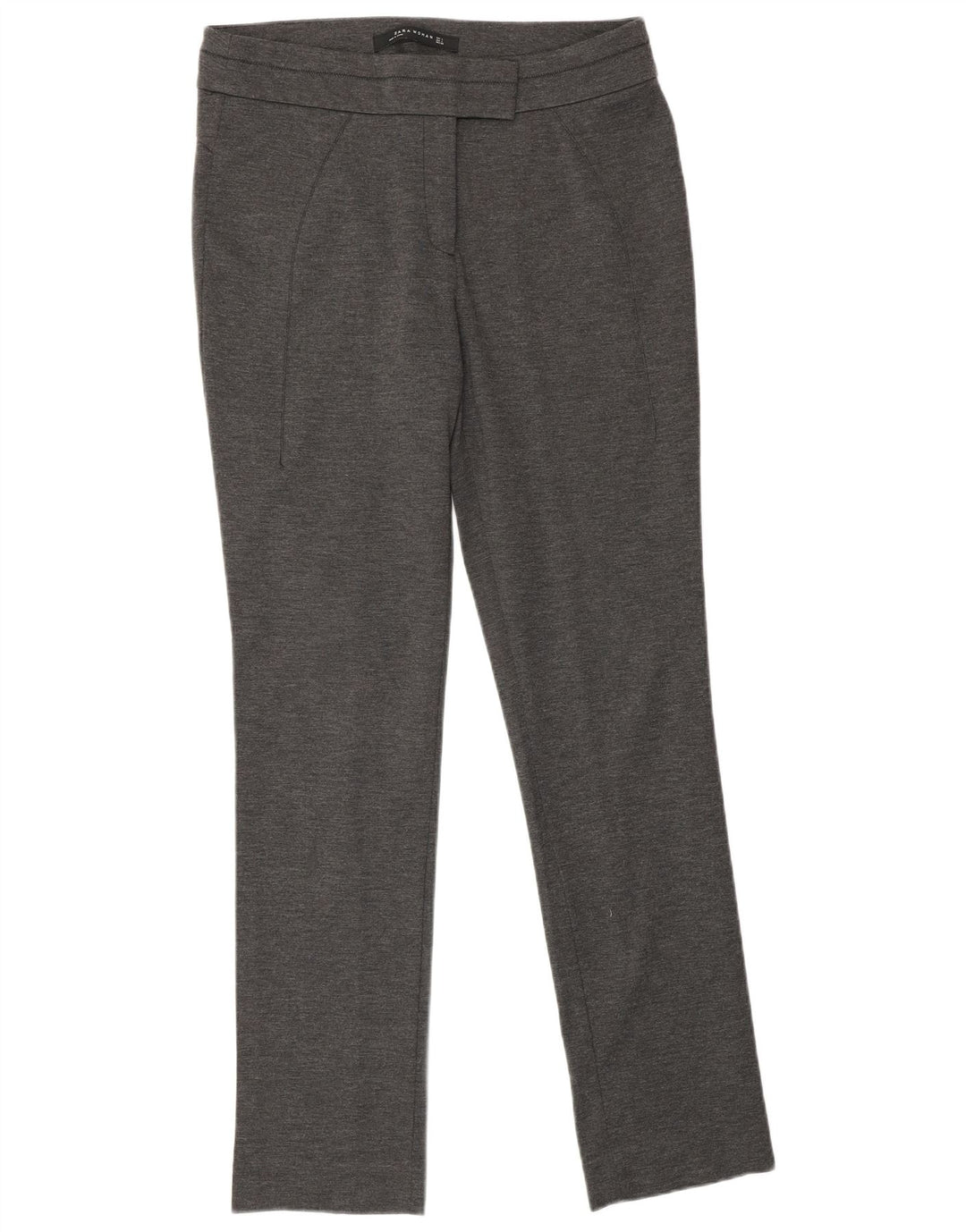 Pantaloni de costum slim pentru femei Zara L32 L30, gri, pete