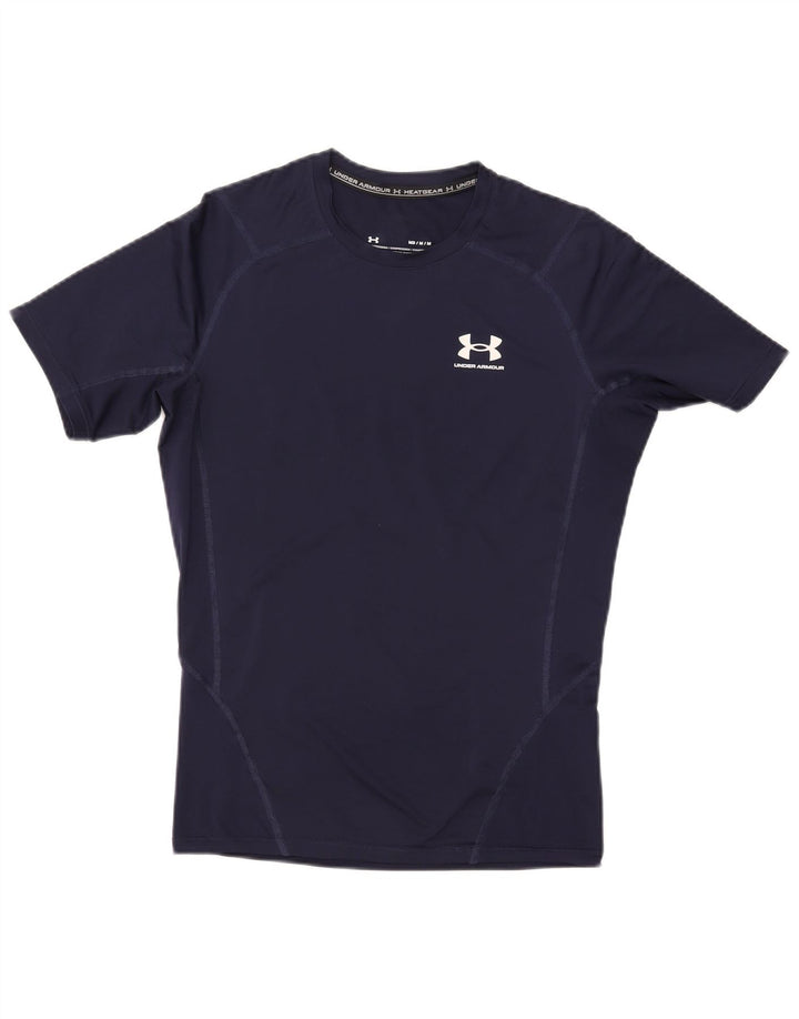Tricou Under Armour pentru bărbați Heat Gear Top Mediu Bleumarin Sintetic