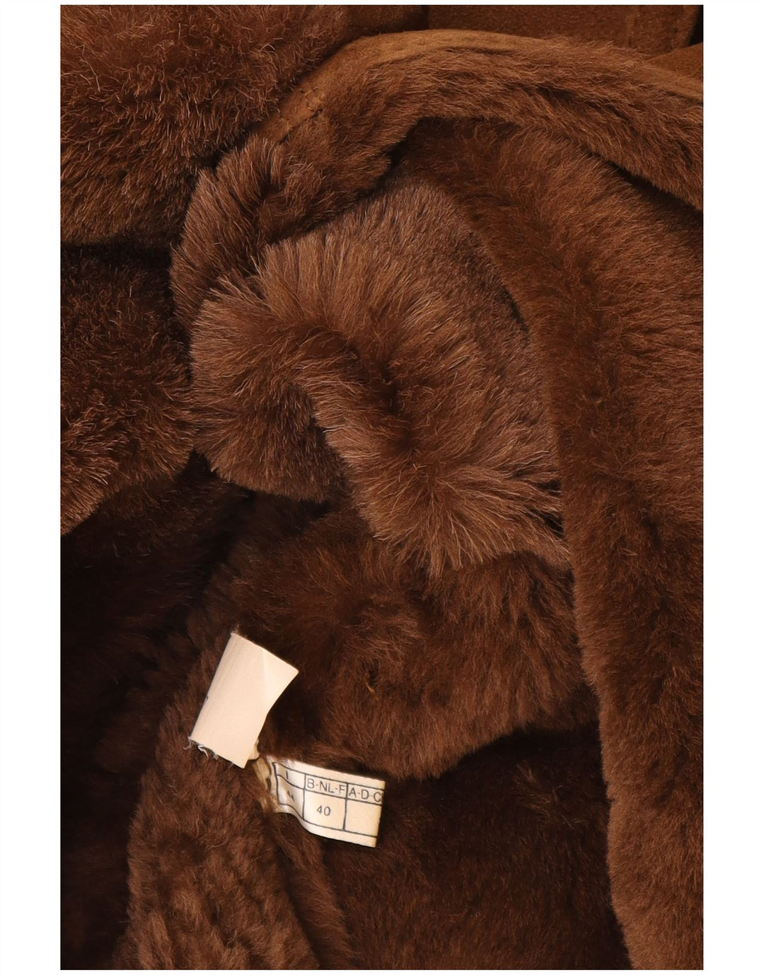 Palton pentru femei Belfe din shearling UK 14 din piele maro medie