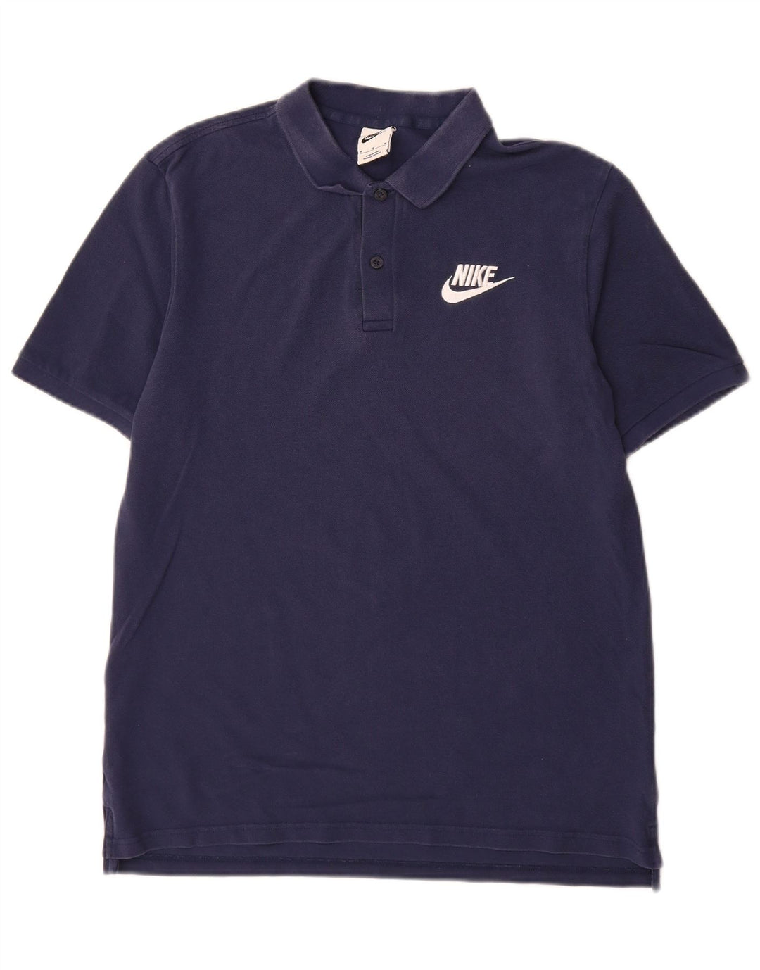 Tricou polo Nike pentru bărbați, bumbac, albastru bleumarin mediu