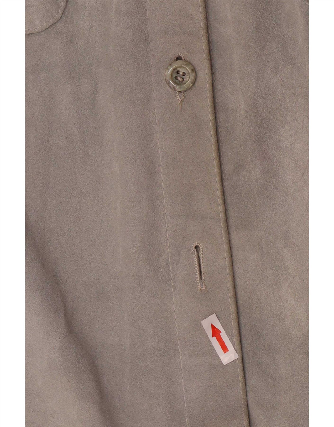 Camasa de piele intoarsa pentru femei vintage IT 44 Piele albastra medie