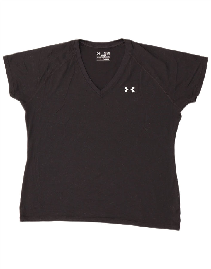 Tricou Under Armour pentru femei, UK 18 XL, poliester negru