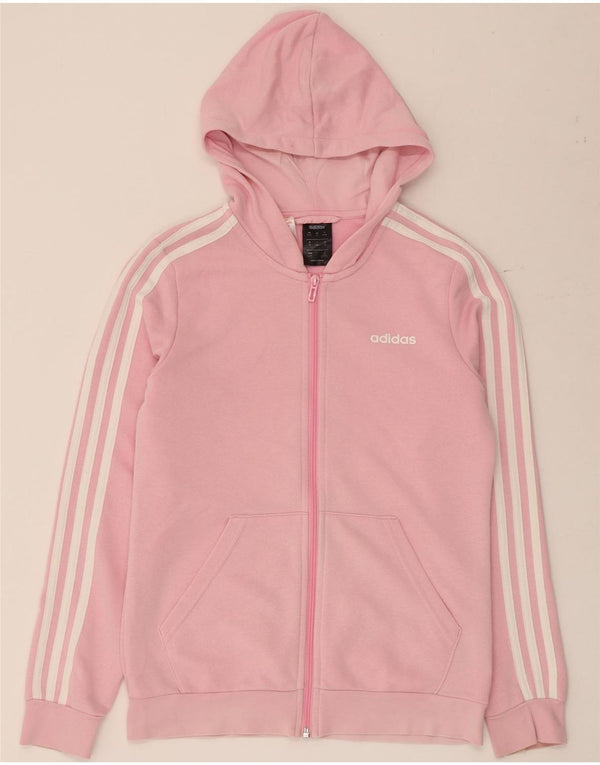 Adidas Fete Zip Hoodie Pulover 14-15 Ani Roz Bumbac