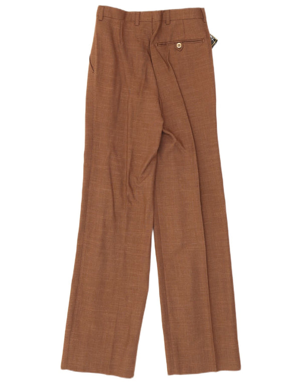 Robin's Pantaloni de costum cu talie înaltă pentru femei IT 42 Medium W24 L30 Maro