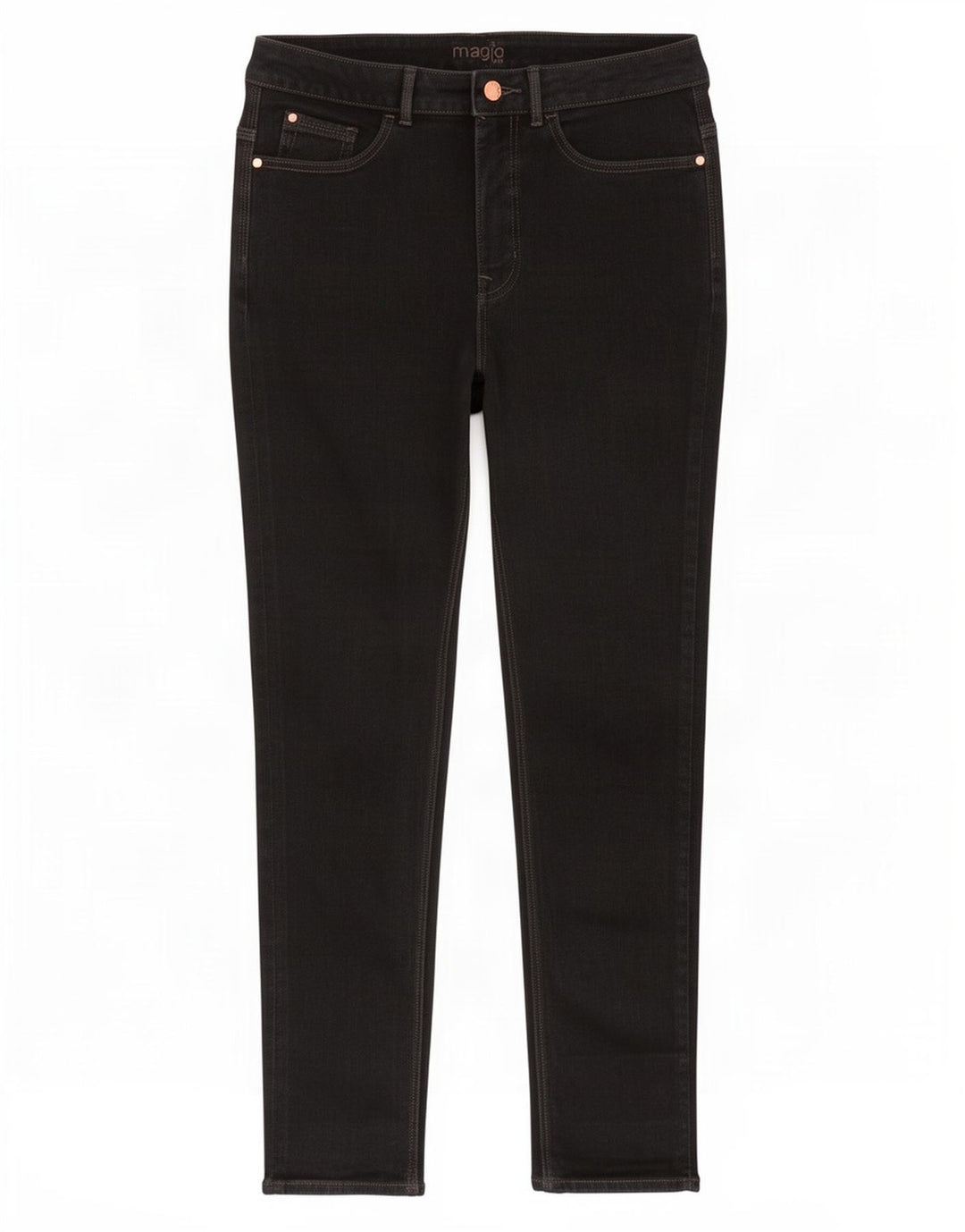 Marks & Spencer Blugi Magic Slim pentru femei UK 12 Medium W28 L28 Bumbac negru