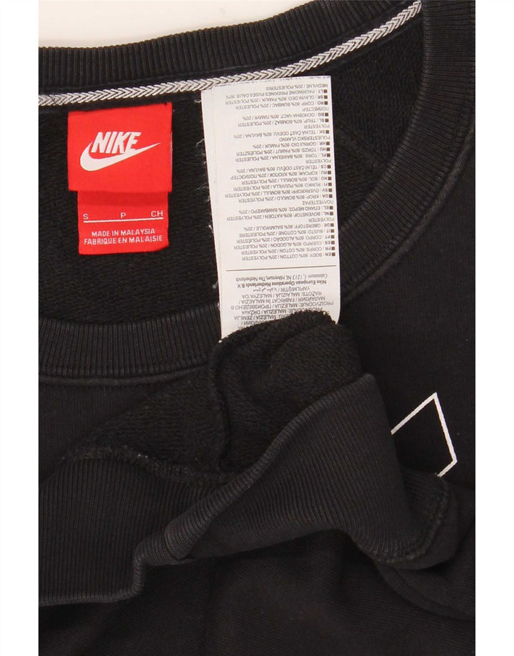 Pulover pentru femei Nike Oversized Crop Graphic Pulover UK 10 Mic Negru