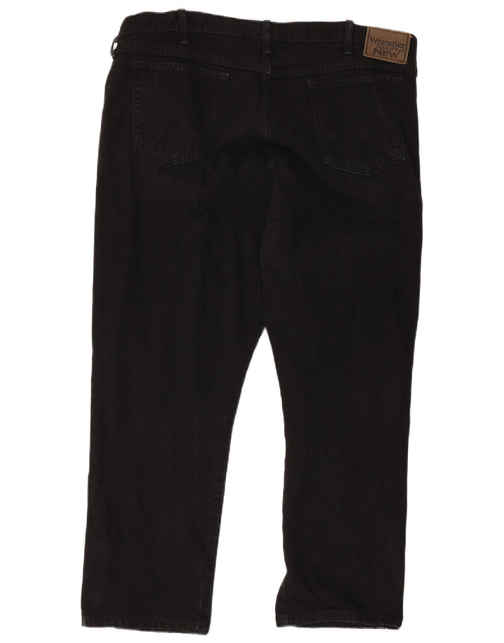 Blugi drepti pentru bărbați Wrangler W44 L30 bumbac negru