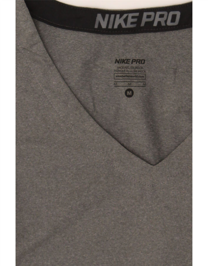 NIKE Womens T-Shirt Top UK 12 Medium Grey Polyester Vintage Nike and Second-Hand Nike from Messina Hembry 