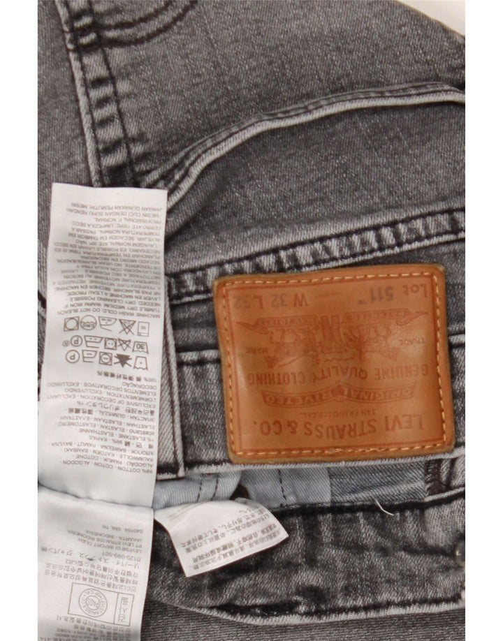 Blugi Levi's 511 Slim pentru bărbați W32 L32 bumbac gri