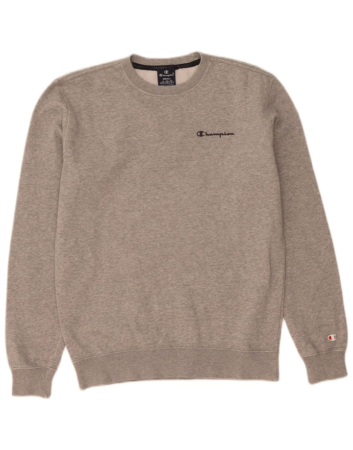 CHAMPION Mens Sweatshirt Jumper Small Grey Cotton