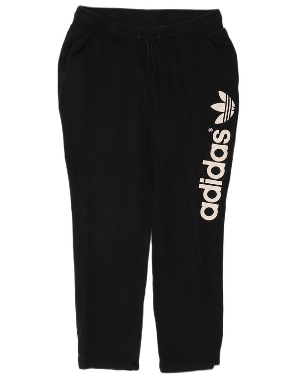 Pantaloni de trening Adidas pentru femei cu grafică UK 18 XL, bumbac negru