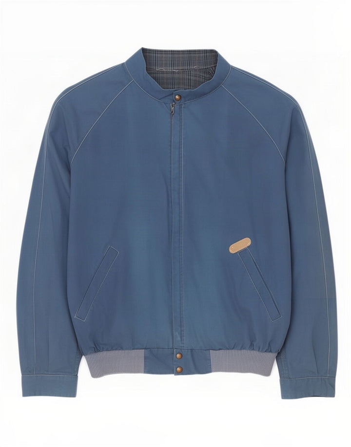 Jachetă reversibilă vintage pentru bărbați UK 40 mare bleumarin