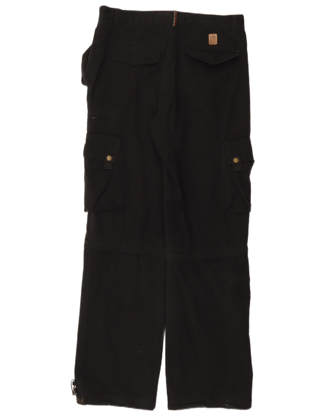 Pantaloni cargo drepți vintage pentru bărbați W33 L33 negri