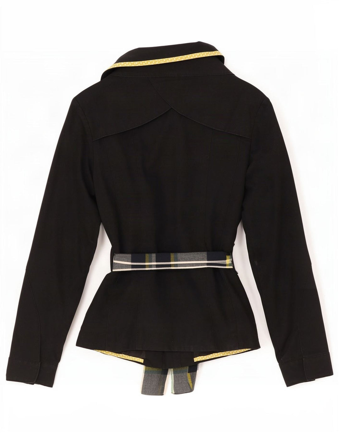 Palton scurt pentru femei Vila UK 10 Bumbac negru mic