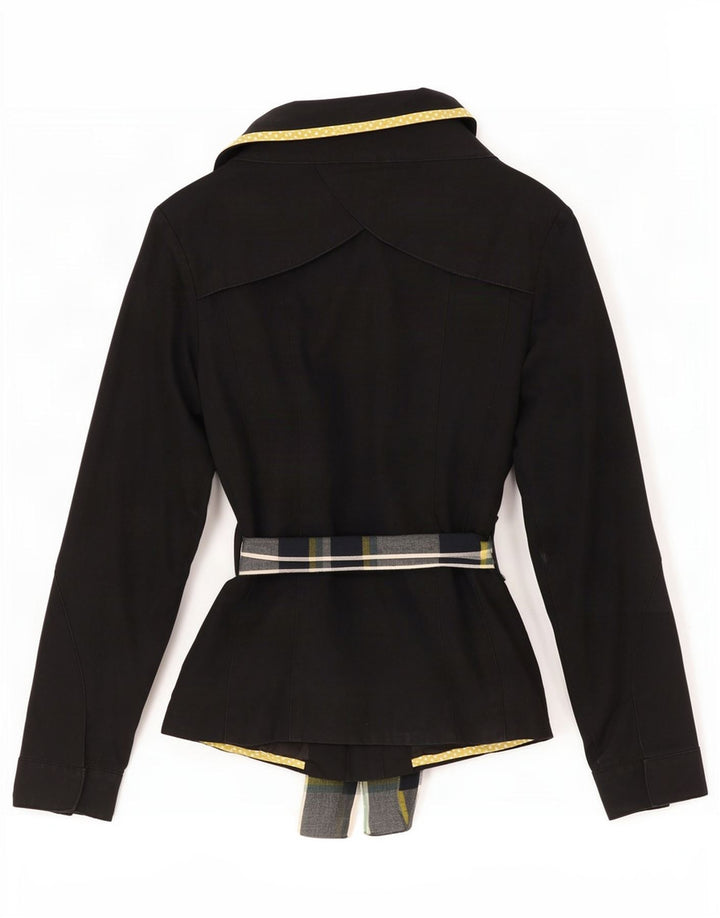 Palton scurt pentru femei Vila UK 10 Bumbac negru mic