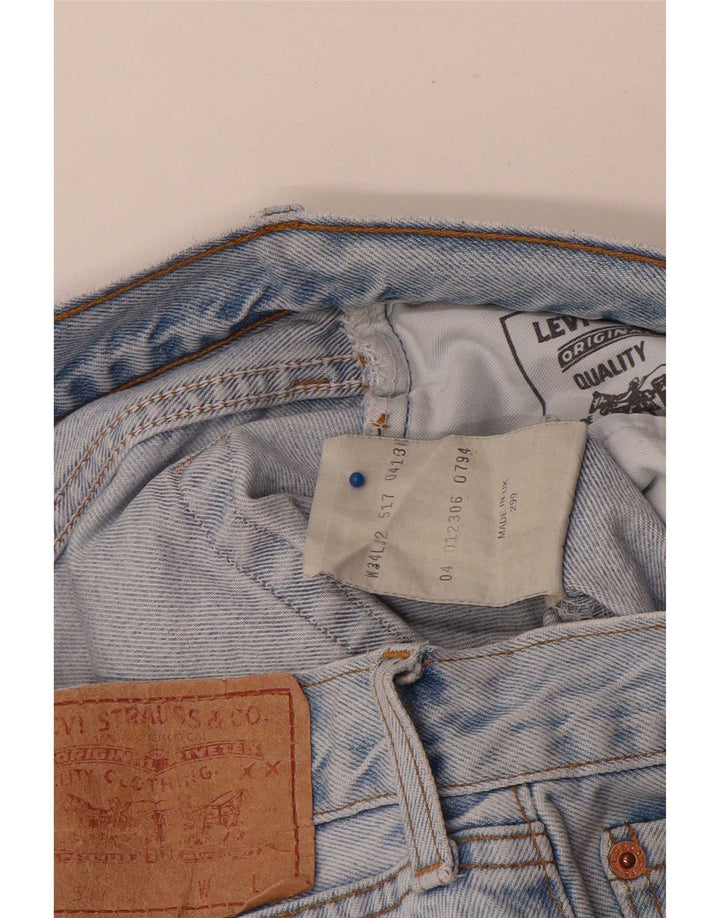Blugi drepti pentru bărbați Levi's 517 W34 L32 Bumbac albastru