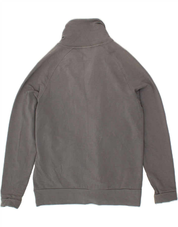 ELLESSE Womens Graphic Tracksuit Top Jacket UK 14 Medium Grey Cotton Vintage Ellesse and Second-Hand Ellesse from Messina Hembry 