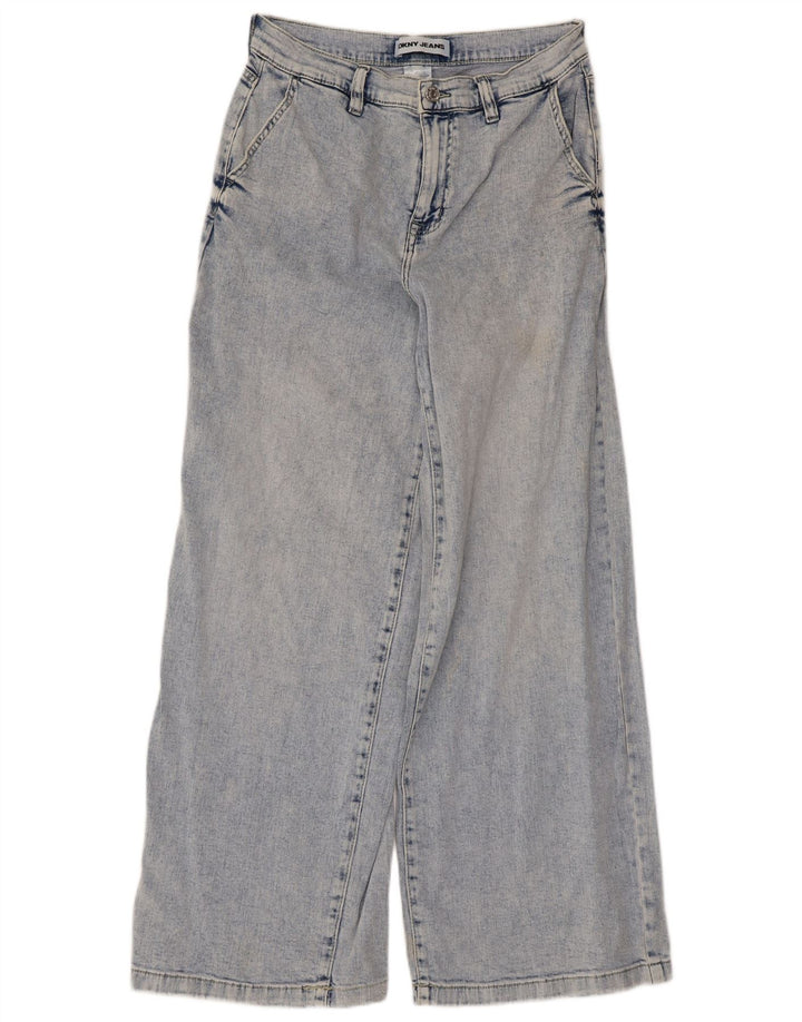 Blugi Dkny pentru femei cu picioare largi W29 L28 Bumbac albastru