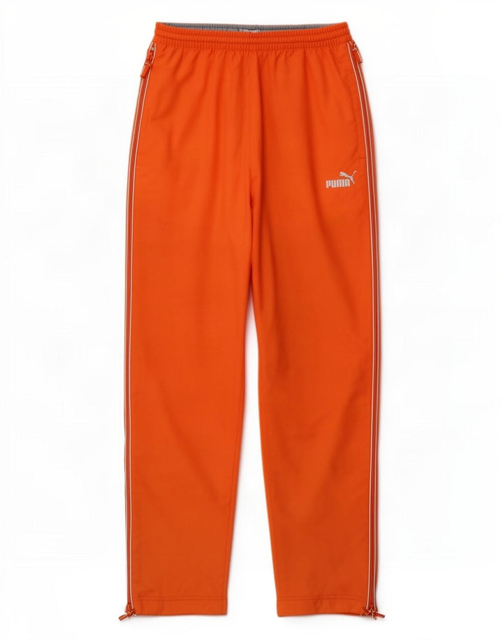 Pantaloni de trening Puma pentru bărbați, poliester portocaliu mic