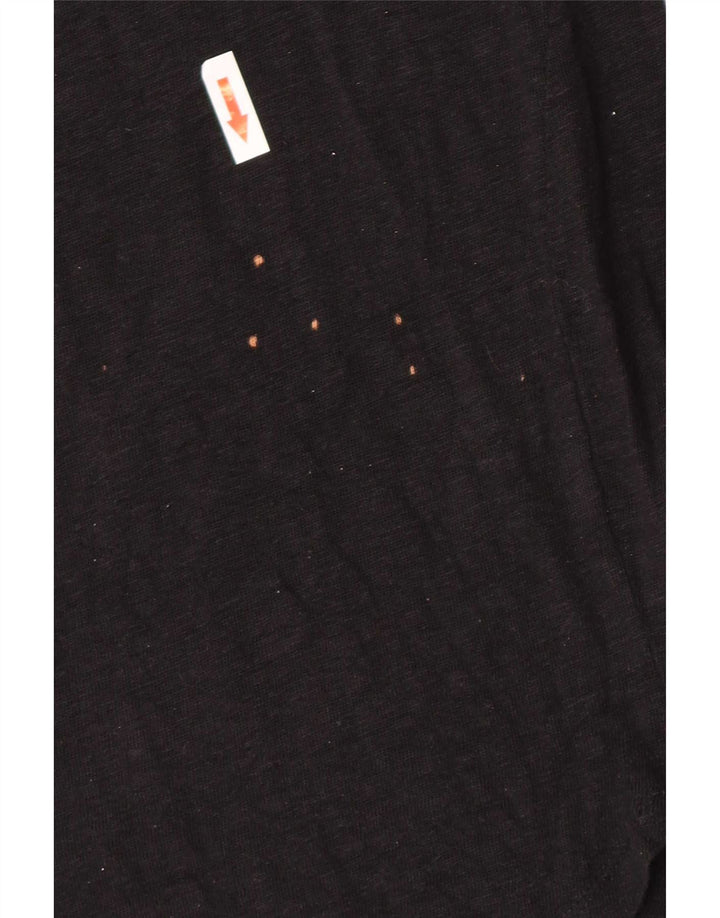 Top femeie Zara cu mâneci 3/4 UK 10 mic negru