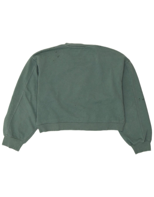 Pulover pentru damă ZARA Crop Pulover UK 14 Medium Green