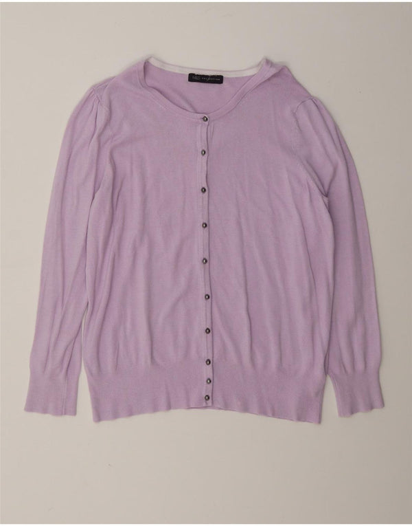 Pulover cardigan pentru femei Marks & Spencer UK 16 Viscoză mare violet